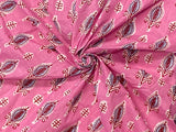 C25.1 - Hand Printed Cotton Cambric - pink promise ***
