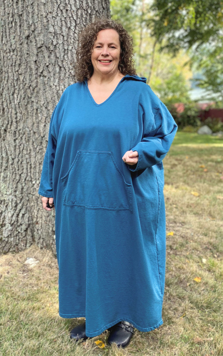 Hoodie Lounger - full length, 100% Cotton Fleece comfort - plus sizes –  Love Your Peaches Clothing Co.