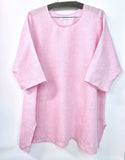 L4 - Linen - cross dye, hanky weight - pink/white *****