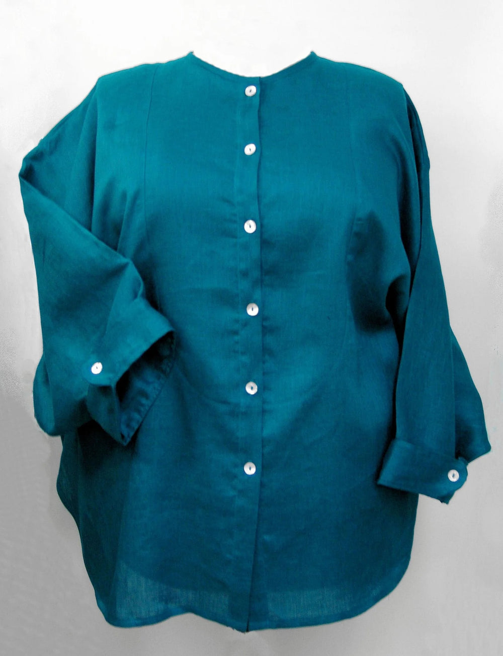 Collarless Tuxedo Shirt