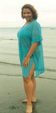Mesh Caftan Cover Up