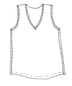 Loose Fit Tank with Stripes