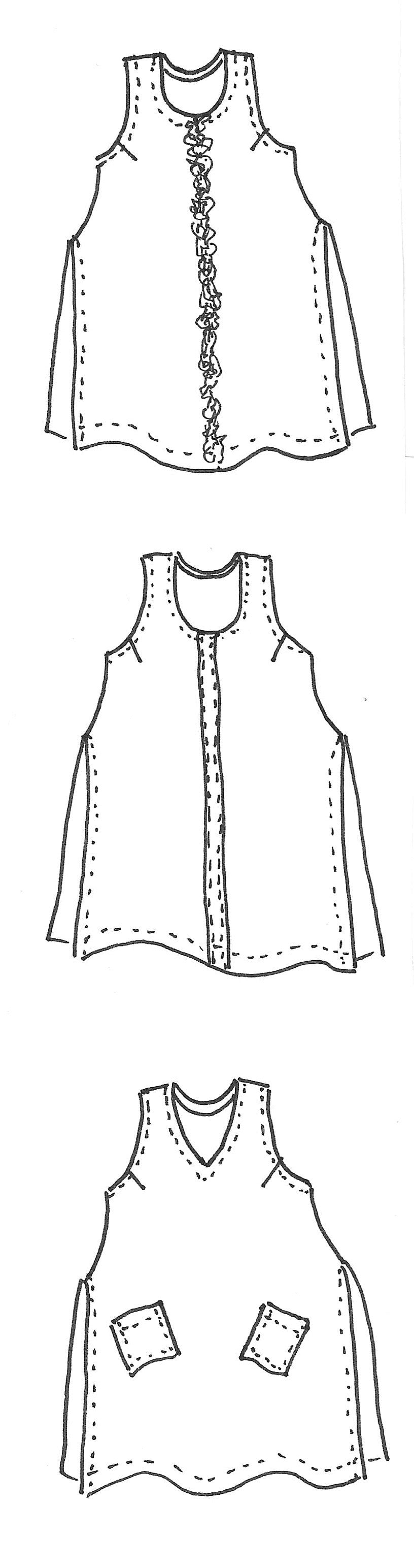 Your Fabric - Astrid Tank - Style Options