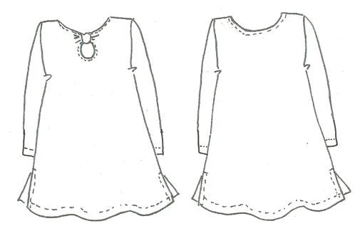 Reversible Peek-a-boo Neck Tunic