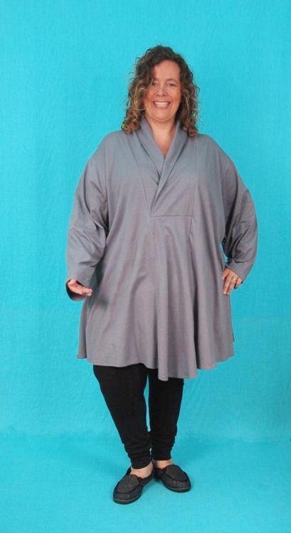 Swing Tunic with Wrap Collar
