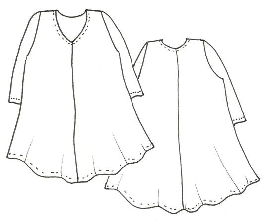 Swiing Tunic with Reverse Seams
