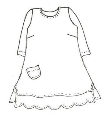 Elli Tunic with Scalloped Hem