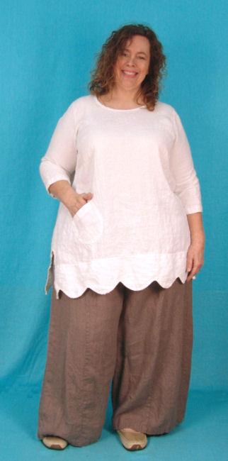 Elli Tunic with Scalloped Hem