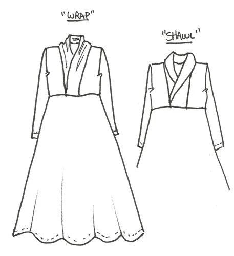 Everything Dress Wrap Collar - knits