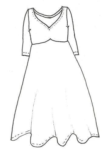 Everything Dress with Open Neckline - knits