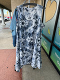 Large 5x/6x Marta Dress - gray tie dye