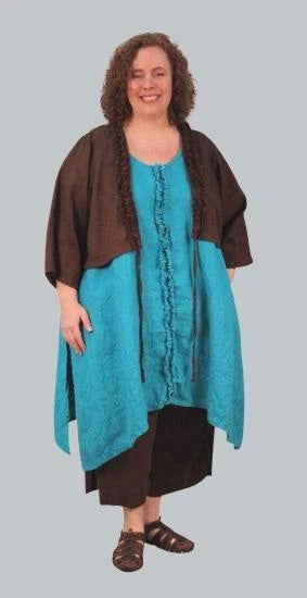 Tova Jacket with Frayed Trim