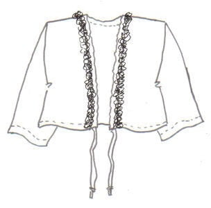 Tova Jacket with Frayed Trim
