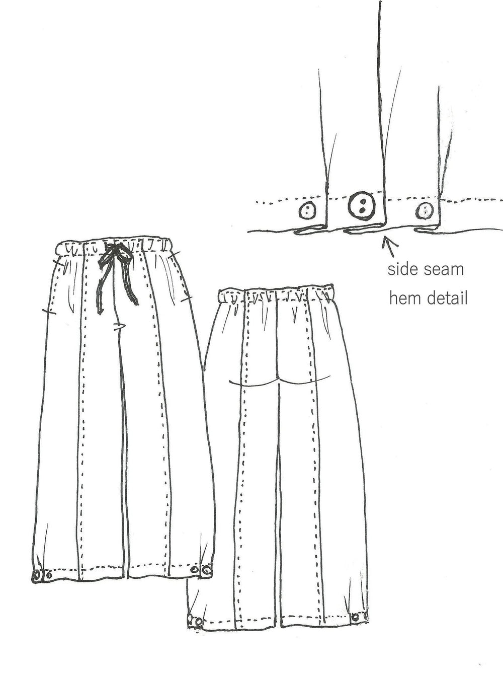 Darcey Pant with 3 buttons