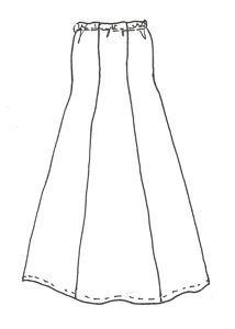 A-line 6 Gore Skirt