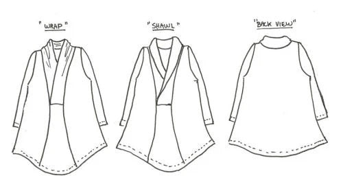 Swing Tunic with Wrap Collar