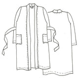 Robe Coat - half belt