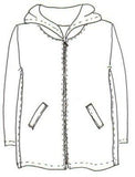 Hooded Jacket with Stripe - Cotton Jersey Knits
