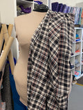 C18.3 - Med Weight Flannel - black and tan plaid***