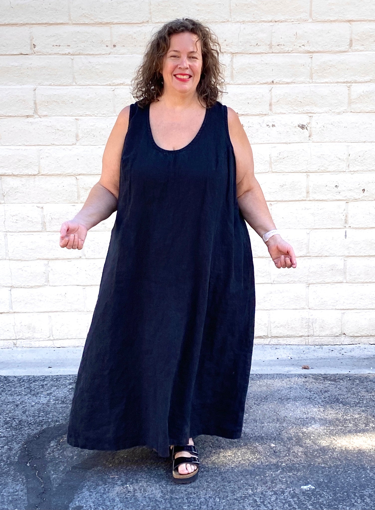 A-Line Tank Dress - plus sizes in natural fiber fabrics Love Your Peaches Clothing Co. A-Line Tank Dress - plus sizes in natural fiber fabrics Love Your Peaches Clothing Co.