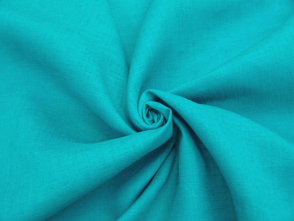 L1 - Linen - hanky weight - bright teal *****