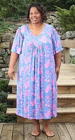 Panama Dress with V-Neckline - plus and extended sizes – Love Your