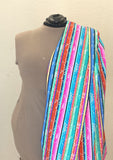 SW - Swimsuit Fabric - sequin print stripe