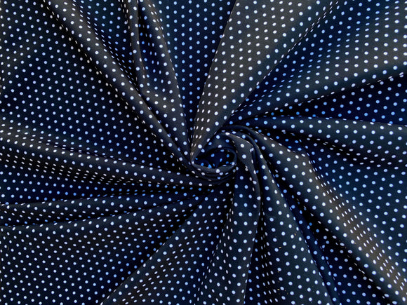 SW - Swimsuit Fabric - black swiss dot
