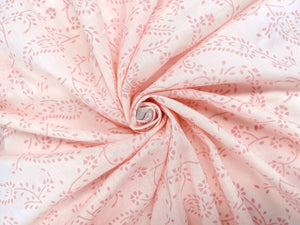 C19.2 - Cotton Voile - hand-printed - pink fern ***