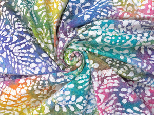 C15.7 - Cotton Jersey Knit - rainbow batik **